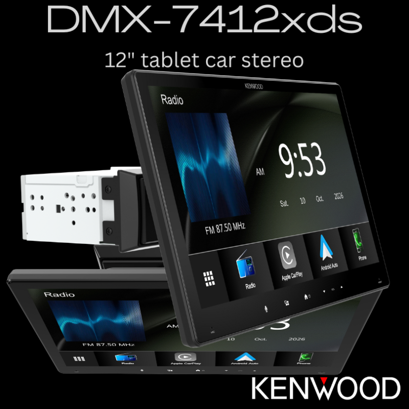 Kenwood DMX-7412xds 12" CarPlay + AndroidAuto stereo